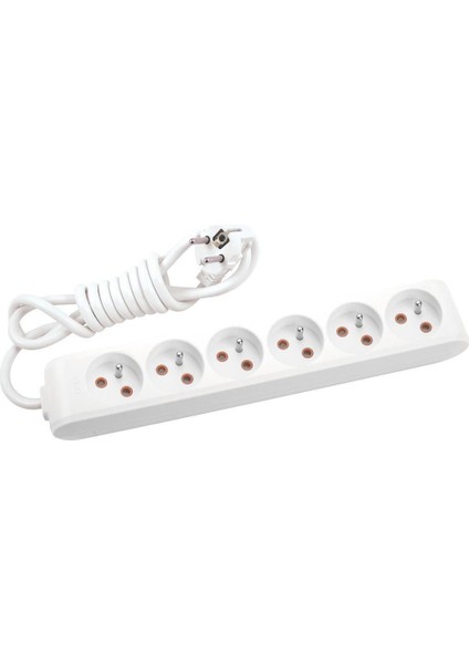 Multi-Let Kablolu Grup Priz 6&apos;&apos; Lı 5 Metre