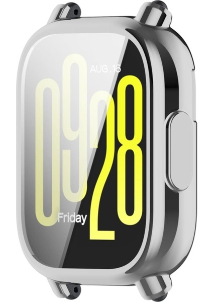 Xiaomi Redmi Watch 5 Lite Uyumlu Kasa ve Ekran Koruyucu 360 Tam Koruma Silikon Kılıf Kapak