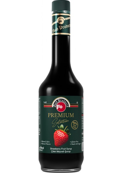 Çilek Meyveli Şurup - Premium 700 ml