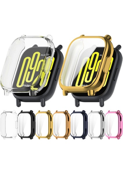 Xiaomi Redmi Watch 5 Lite Uyumlu Kasa ve Ekran Koruyucu 360 Tam Koruma Silikon Kılıf Kapak