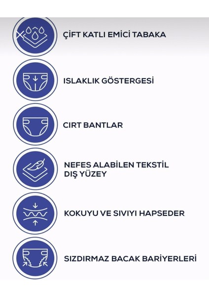 Xl Beden Belbantlı Hasta Bezi 30'lu(2'li Paket) modelleri