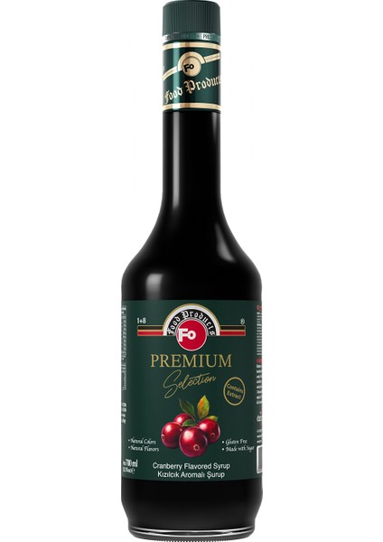 Kızılcık Aromalı Şurup - Premium 700 ml