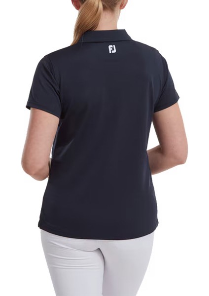 Kadın Stretch Pique Polo Yaka Lacivert T-Shirt 88494 fiyatları