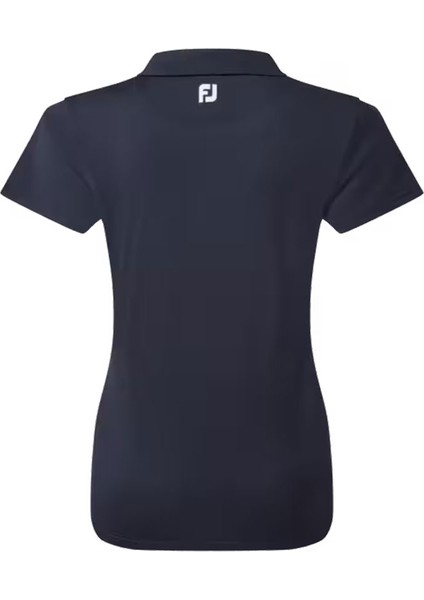 Kadın Stretch Pique Polo Yaka Lacivert T-Shirt 88494 fırsatları