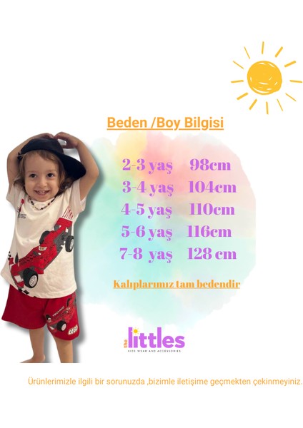Erkek Çocuk LEGO Araba Baskılı Kırmızı Şortlu Beli Bağcıklı Lastikli Ayarlanabilen Pamuklu Kumaş Alt Üst İkili Şortlu Takım fırsatları