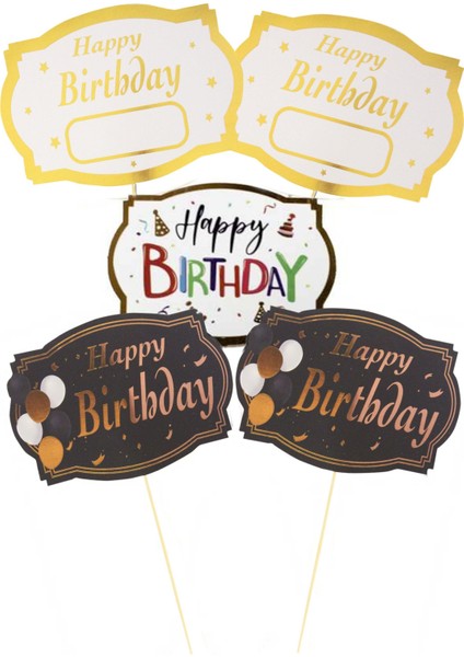 Happy Birthday Konuşma Balonu 5'li