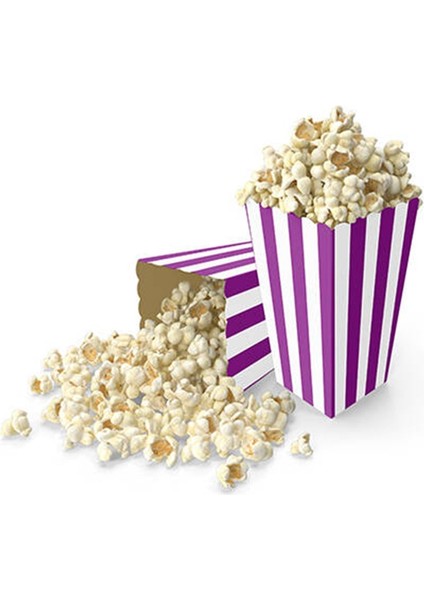 Mısır Kutusu Küçük Çizgili Mor 8'li