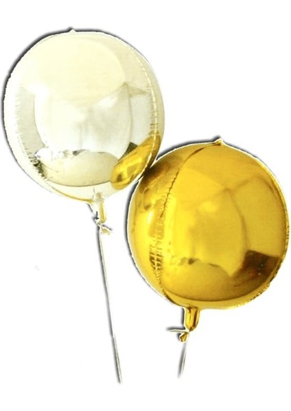 Altın Yuvarlak Folyo Balon 32" - 80 cm
