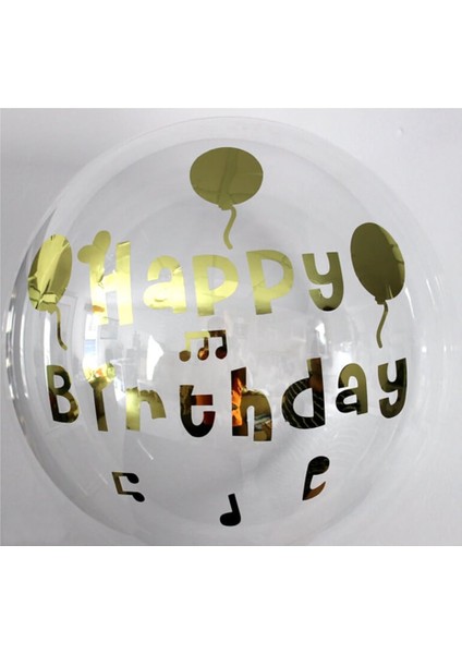 Happy Birthday Şeffaf Balon Altın fiyatları