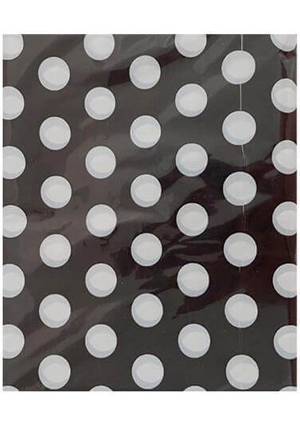 Puantiyeli Masa Örtüsü Siyah