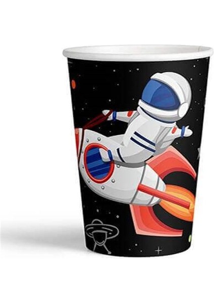 Karton Bardak 8'li Uzay Tema