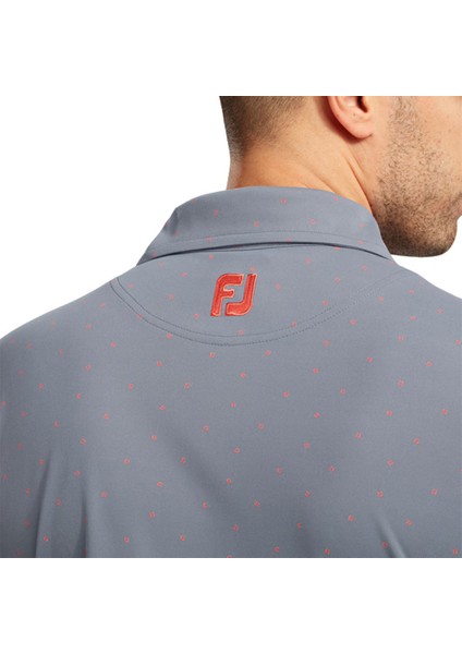 Stretch Pique Polo Yaka Golf T-Shirt Cobalt 90358