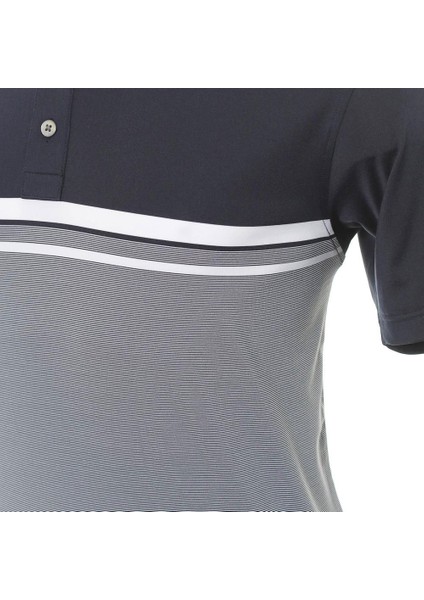 Lisle Engineered Çizgili Polo Yaka Golf T-Shirt Lacivert 84466 fiyatları