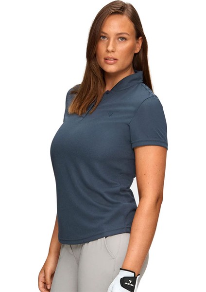 Kadın Flow Bomber T-Shirt Taş Mavi WPO20210718