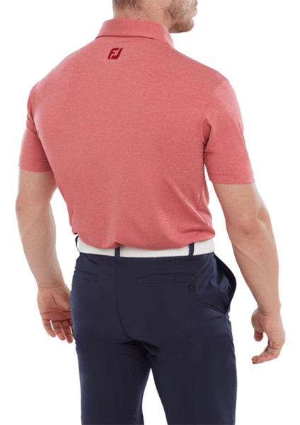 Heather Self Collar Lisle Kırmızı Golf T-Shirt 80138