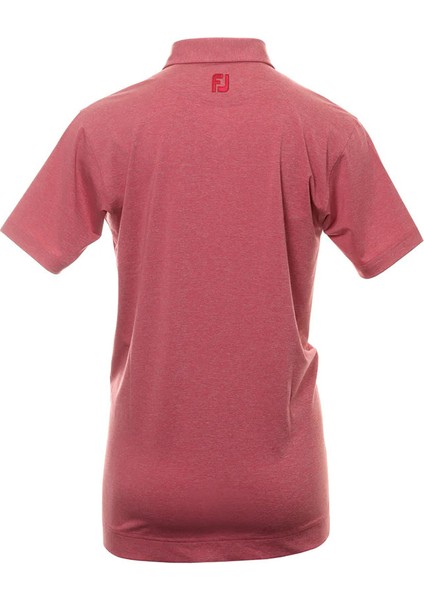 Heather Self Collar Lisle Kırmızı Golf T-Shirt 80138