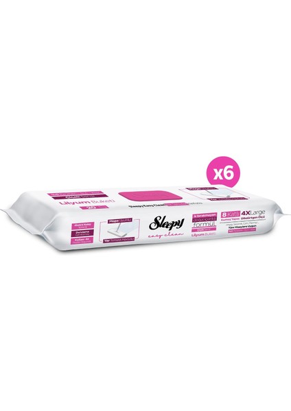 Easy Clean Lilyum Buketi Mopa Uyumlu Yer Temizlik Havlusu&mendili 6X20 (120 Yaprak) fiyatları
