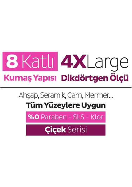 Easy Clean Lilyum Buketi Mopa Uyumlu Yer Temizlik Havlusu&mendili 6X20 (120 Yaprak) fırsatları