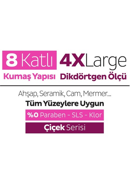 Easy Clean Lilyum Buketi Mopa Uyumlu Yer Temizlik Havlusu&mendili 20 Yaprak fırsatları