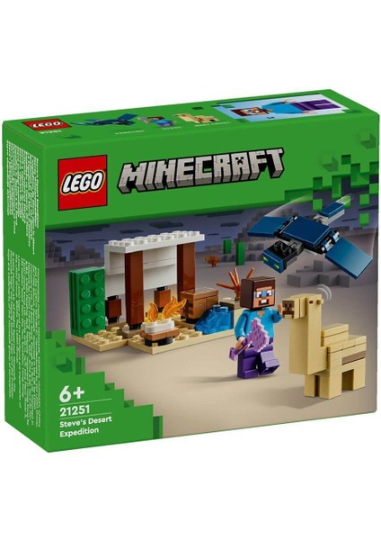21251 Lego® Minecraft® Steve'in Çöl Keşfi 75 Parça +6 Yaş