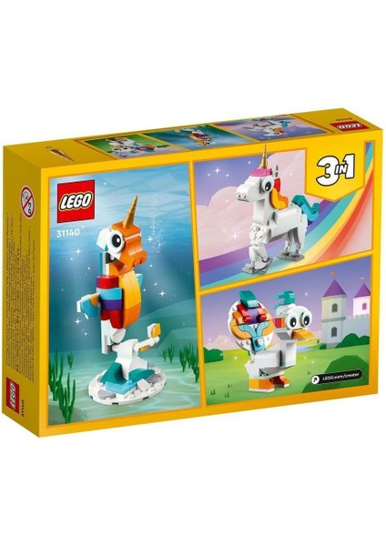 31140 LEGO Creator 3in1 - Sihirli Tek Boynuzlu At 145 Parça +7 Yaş indirimleri