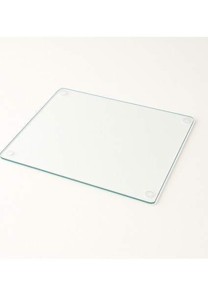 Cam Kesme Tahtası, Büyük Boy Kesme Tahtası, Kenarları Oval Sunumluk, Antibakteriyel 25X35 cm fiyatları