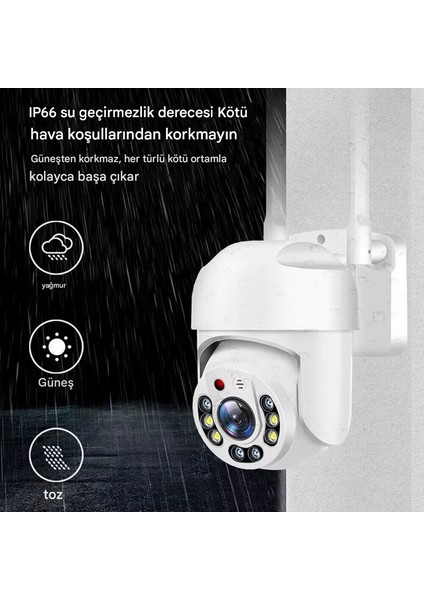 3011ONE 3mp Hareketli Wifi Akıllı Kamera , Yapay Zeka, Gece Görüş, Karşılıklı Konuşma Okam Pro Appventus