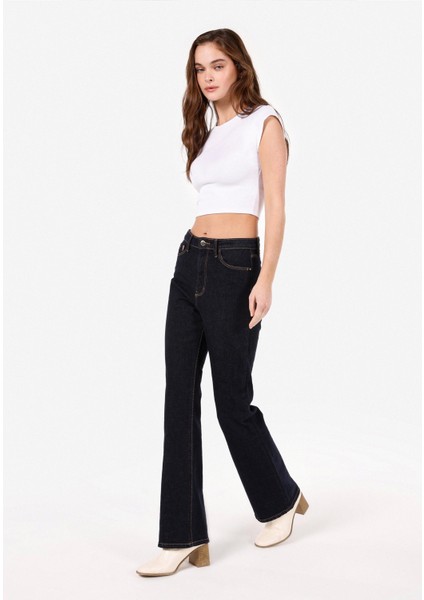 Regular Fit Kadın Indigo Jean Pantolon