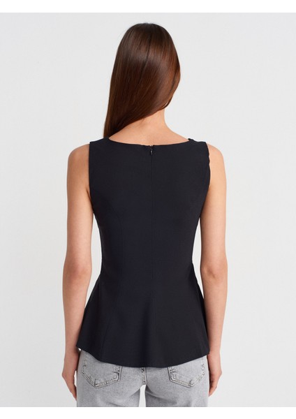 50281 Peplum Top-Siyah fiyatları