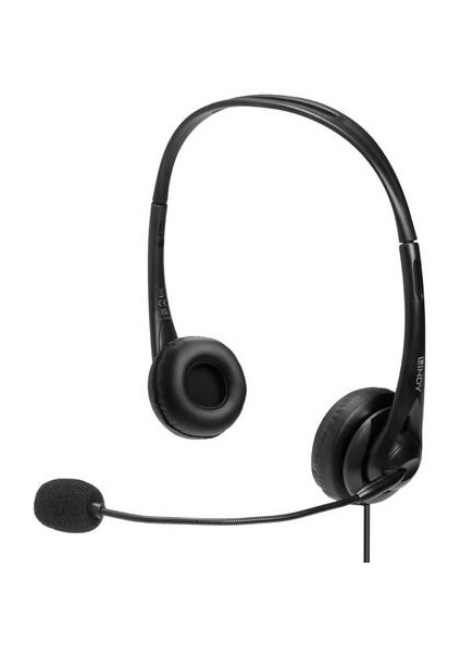 Lindy LIN-20432 USB 3.5 mm Usb-C Ses Kontrollü Mikrofonlu Kulaklık