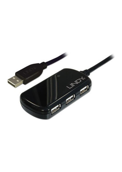 Lindy LIN-42781 USB 2.0 To 3 Port USB 2.0 8 mt Kablolu USB Çoklayıcı
