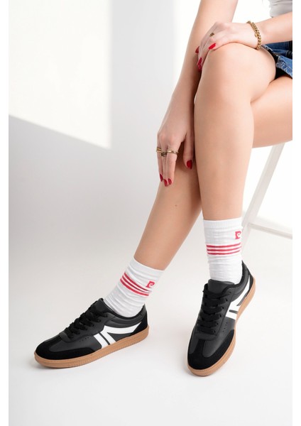 Trend Zone Sneaker-Spor Ayakkabı - 2' Li Set - Siyah - Bej fiyatları