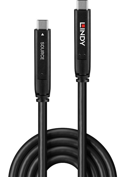 Lindy LIN-43333 10 mt USB Type C To USB Type C 5gbps 60W Hibrit Kablo