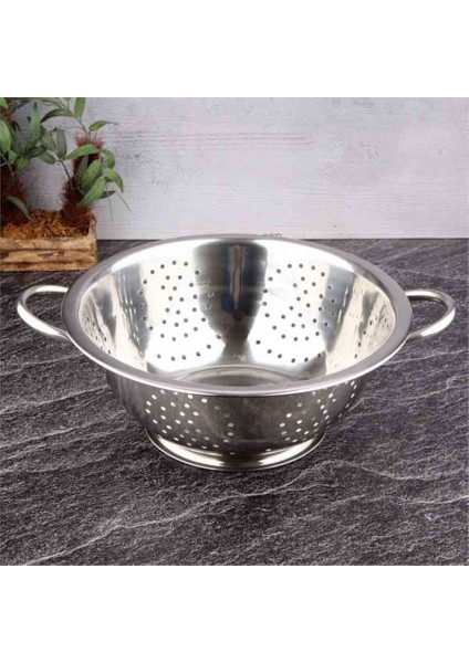 Makarna Süzgeci Çelik - 28 cm (Ms-28)