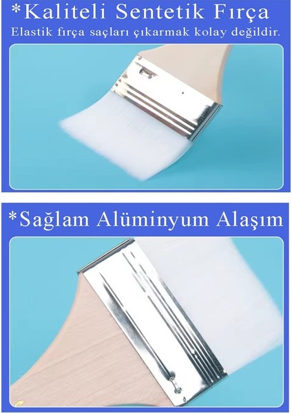 Beyaz Saplı 3 Lü Sentetik Zemin Fırçası 1 Paket 2 4 6 Numara Beyaz Zemin Fırçası Yağlı Boya Akrilik Boya Badana Guaj fırsatları