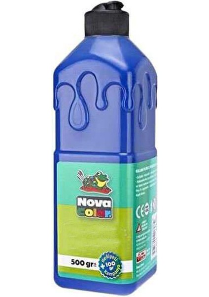 Mavi Cinsiyet Belirleme Parmak Boyası 1 Adet 500 ml Kız Cinsiyet Açıklama Boyası Yıkanabilir Nova Color Zararsız
