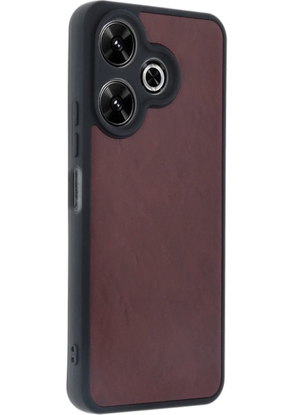 Xiaomi Redmi 13 4g Kılıf Aras Deri Kapak - Bordo Gnzrz