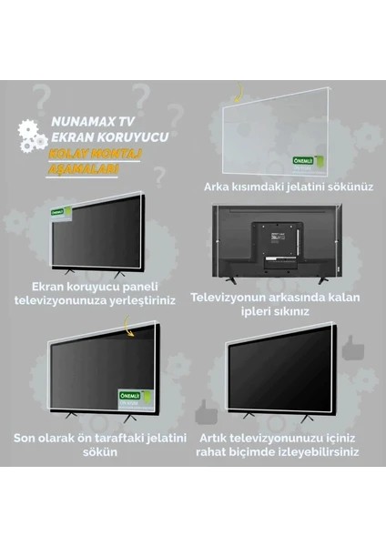 2.5mm Elmas Panel Philips 55PFK6510 Tv Ekran Koruyucu