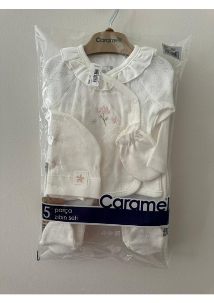 Cute Rabbit ( Tavşanlı ) Lila, Pembe, ve Ekru Renk Çeşitli Kız Bebek 5 Li Hastane Çıkışı 1473