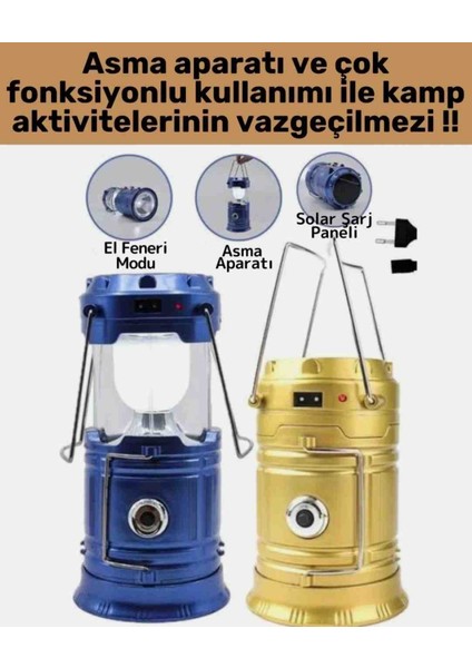 Güneş Enerjili Powerbank Özellikli Deprem Çadır Doğa Feneri Lambası modelleri