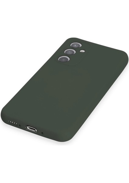 Samsung Galaxy A34 5g Kılıf Nano Içi Kadife Silikon - Koyu Yeşil Gnzrz