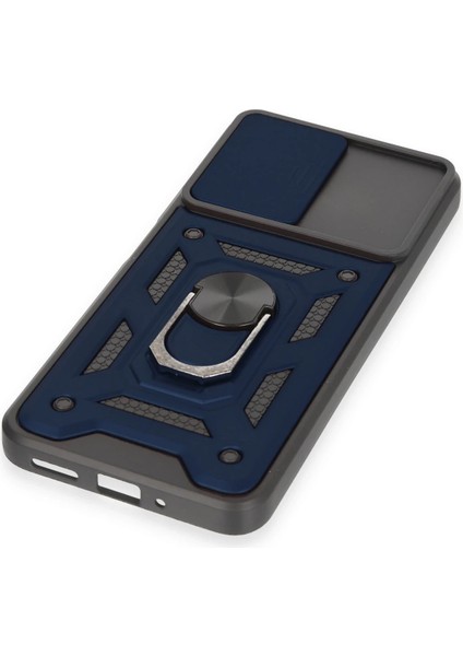 Xiaomi Redmi Note 12 4g Kılıf Pars Lens Yüzüklü Silikon - Lacivert Gnzrz