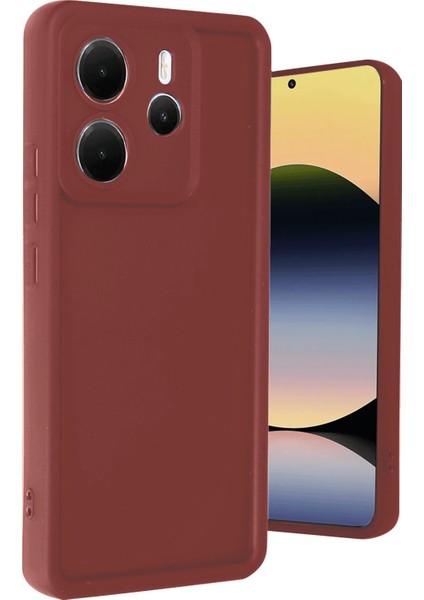 Xiaomi Redmi Note 14 4g Kılıf Viera Silikon - Bordo Gnzrz