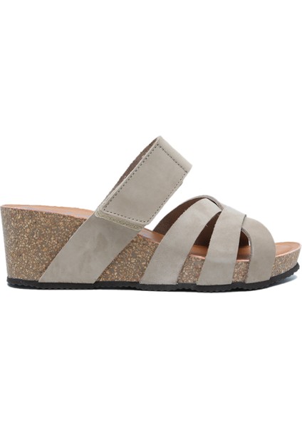 K14107 Kifidis Soft Step Kadın Dolgu Topuklu Mantar Terlik 36-41