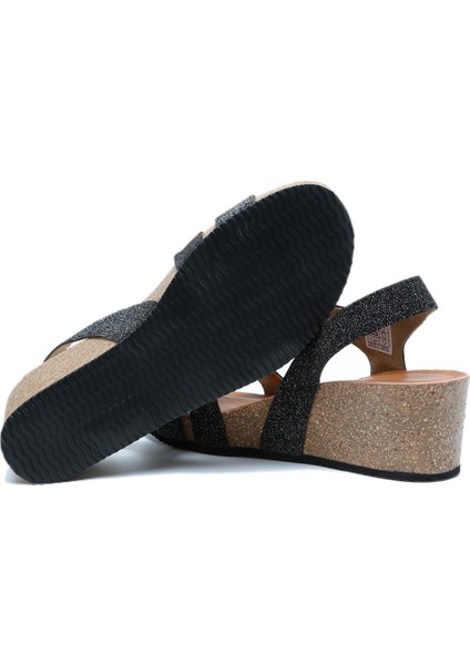 K14883 Kifidis Soft Step Kadın Dolgu Topuklu Mantar Sandalet 36-41 modelleri