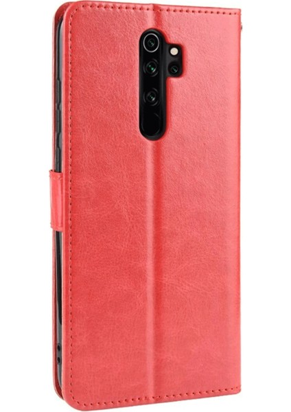Xiaomi Redmi Note 8 Pro Kılıf Trend S Plus Kapaklı Kılıf - Kırmızı Gnzrz