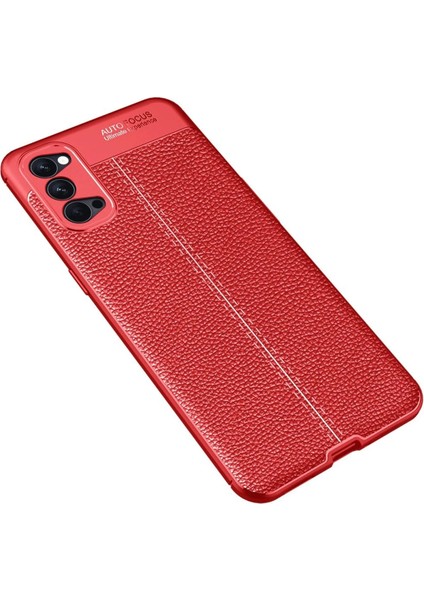 Reno 4 Pro Kılıf Auto Focus Kapak - Kırmızı Gnzrz
