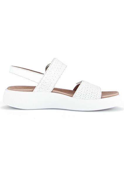 62863 Gabor Kadın Dolgu Topuklu Deri Sandalet 3.5-7.5 fırsatları