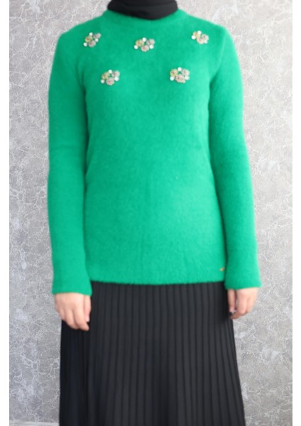 Boncuklu Triko Kazak