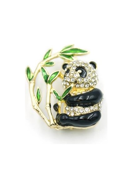 Panda Broş - Siyah fiyatları